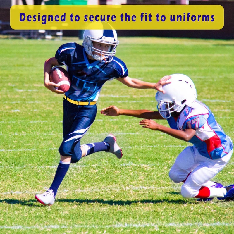 Clocean Web Football Belt with Two Stainless Steel D Rings 52' Football Pants Belt for Men Women Kids Youth Boys Girls - Image 5